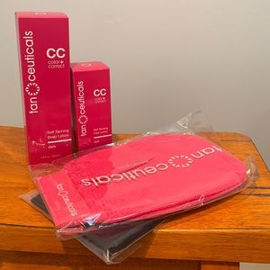 Tan Ceuticals - Dark. Body & Face Lotion. 2 brands new mits.